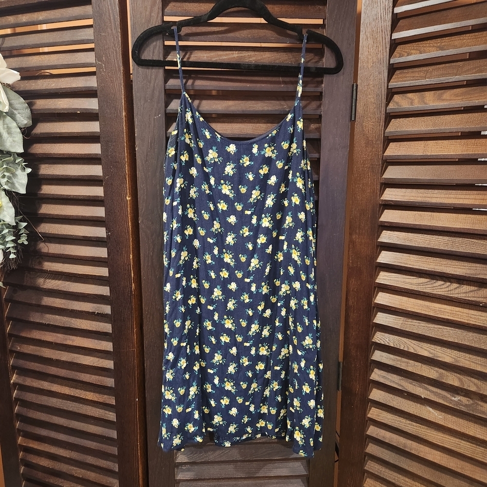 Altar'd State Navy Floral Mini Dress
